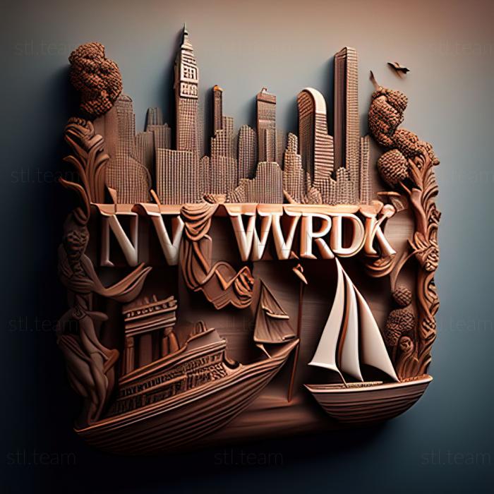 3D модель Нью-Йорк Нью-Йорк (STL)